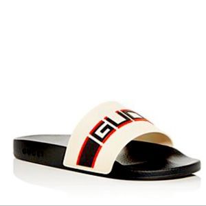 Gucci Stripe Rubber Slide Sandal